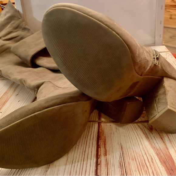 Gorgeous to the knee faux suede boots! - Picture 2 of 2